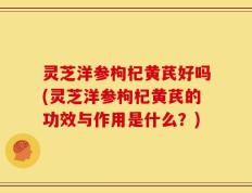 灵芝洋参枸杞黄芪好吗(灵芝洋参枸杞黄芪的功效与作用是什么？)