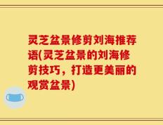 灵芝盆景修剪刘海推荐语(灵芝盆景的刘海修剪技巧，打造更美丽的观赏盆景)