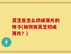 灵芝皮怎么切成薄片的样子(如何将灵芝切成薄片？)