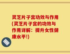 灵芝片子宫功效与作用(灵芝片子宫的功效与作用详解：提升女性健康水平!)