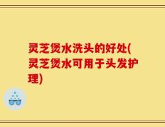 灵芝煲水洗头的好处(灵芝煲水可用于头发护理)