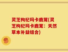 灵芝枸杞玛卡鹿茸(灵芝枸杞玛卡鹿茸：天然草本补益组合)
