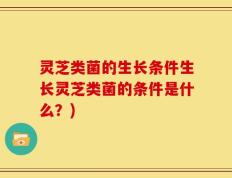 灵芝类菌的生长条件生长灵芝类菌的条件是什么？)