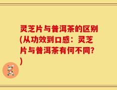 灵芝片与普洱茶的区别(从功效到口感：灵芝片与普洱茶有何不同？)