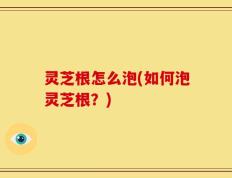 灵芝根怎么泡(如何泡灵芝根？)