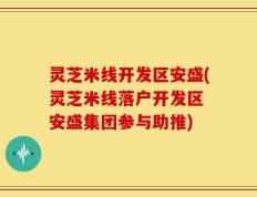 灵芝米线开发区安盛(灵芝米线落户开发区 安盛集团参与助推)