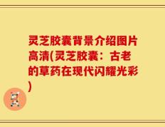 灵芝胶囊背景介绍图片高清(灵芝胶囊：古老的草药在现代闪耀光彩)
