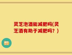 灵芝泡酒能减肥吗(灵芝酒有助于减肥吗？)