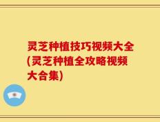 灵芝种植技巧视频大全(灵芝种植全攻略视频大合集)