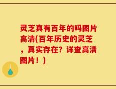 灵芝真有百年的吗图片高清(百年历史的灵芝，真实存在？详查高清图片！)