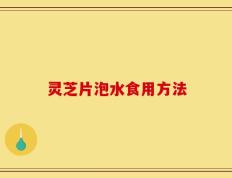 灵芝片泡水食用方法