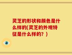 灵芝的形状和颜色是什么样的(灵芝的外观特征是什么样的？)