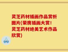灵芝药材插画作品赏析图片(荣膺插画大赏！灵芝药材绝美艺术作品欣赏)