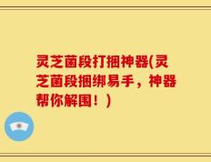灵芝菌段打捆神器(灵芝菌段捆绑易手，神器帮你解围！)