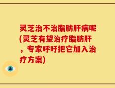 灵芝治不治脂肪肝病呢(灵芝有望治疗脂肪肝，专家呼吁把它加入治疗方案)
