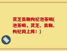 灵芝贡鞠枸杞泡茶喝(泡茶喝，灵芝、贡鞠、枸杞同上阵！)