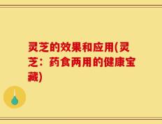 灵芝的效果和应用(灵芝：药食两用的健康宝藏)