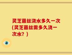 灵芝菌丝浇水多久一次(灵芝菌丝需多久浇一次水？)