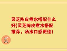 灵芝陈皮煮水搭配什么好(灵芝陈皮煮水搭配推荐，汤水口感更佳)