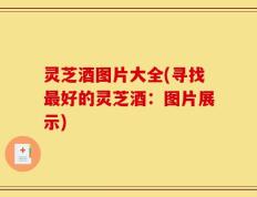 灵芝酒图片大全(寻找最好的灵芝酒：图片展示)