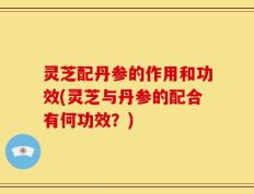 灵芝配丹参的作用和功效(灵芝与丹参的配合有何功效？)