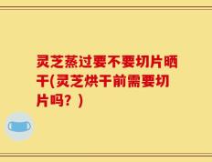 灵芝蒸过要不要切片晒干(灵芝烘干前需要切片吗？)