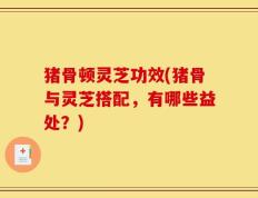 猪骨顿灵芝功效(猪骨与灵芝搭配，有哪些益处？)