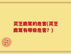 灵芝鹿茸的危害(灵芝鹿茸有哪些危害？)