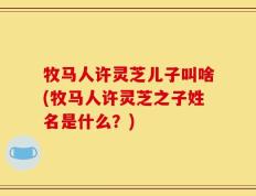 牧马人许灵芝儿子叫啥(牧马人许灵芝之子姓名是什么？)