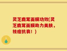 灵芝鹿茸面膜功效(灵芝鹿茸面膜助力美肤，祛痘抗衰！)