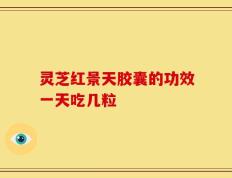 灵芝红景天胶囊的功效一天吃几粒
