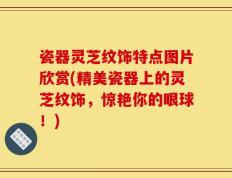 瓷器灵芝纹饰特点图片欣赏(精美瓷器上的灵芝纹饰，惊艳你的眼球！)