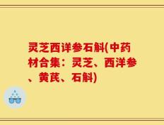灵芝西详参石斛(中药材合集：灵芝、西洋参、黄芪、石斛)