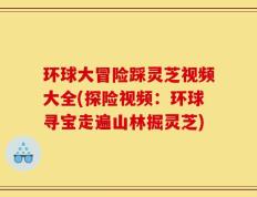 环球大冒险踩灵芝视频大全(探险视频：环球寻宝走遍山林掘灵芝)