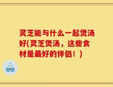 灵芝能与什么一起煲汤好(灵芝煲汤，这些食材是最好的伴侣！)