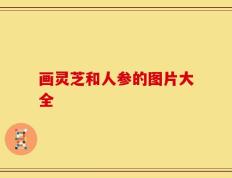 画灵芝和人参的图片大全