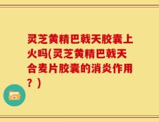 灵芝黄精巴戟天胶囊上火吗(灵芝黄精巴戟天合麦片胶囊的消炎作用？)