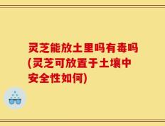 灵芝能放土里吗有毒吗(灵芝可放置于土壤中安全性如何)