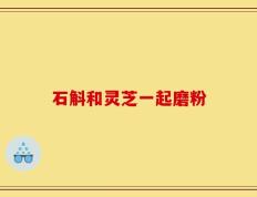 石斛和灵芝一起磨粉