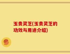 玉贵灵芝(玉贵灵芝的功效与用途介绍)