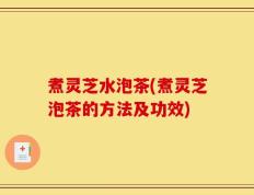 煮灵芝水泡茶(煮灵芝泡茶的方法及功效)