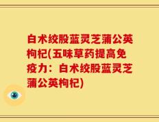 白术绞股蓝灵芝蒲公英枸杞(五味草药提高免疫力：白术绞股蓝灵芝蒲公英枸杞)