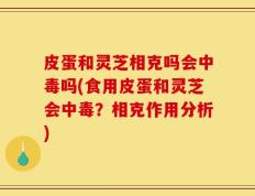 皮蛋和灵芝相克吗会中毒吗(食用皮蛋和灵芝会中毒？相克作用分析)