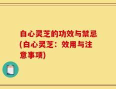 白心灵芝的功效与禁忌(白心灵芝：效用与注意事项)