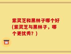 紫灵芝和黑林子哪个好(紫灵芝与黑林子，哪个更优秀？)