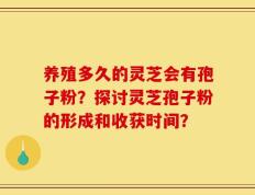 养殖多久的灵芝会有孢子粉？探讨灵芝孢子粉的形成和收获时间？