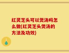 红灵芝头可以煲汤吗怎么做(红灵芝头煲汤的方法及功效)