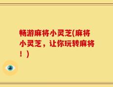 畅游麻将小灵芝(麻将小灵芝，让你玩转麻将！)