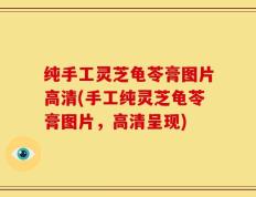 纯手工灵芝龟苓膏图片高清(手工纯灵芝龟苓膏图片，高清呈现)