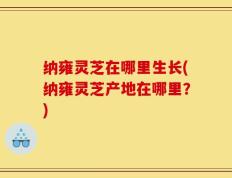 纳雍灵芝在哪里生长(纳雍灵芝产地在哪里？)